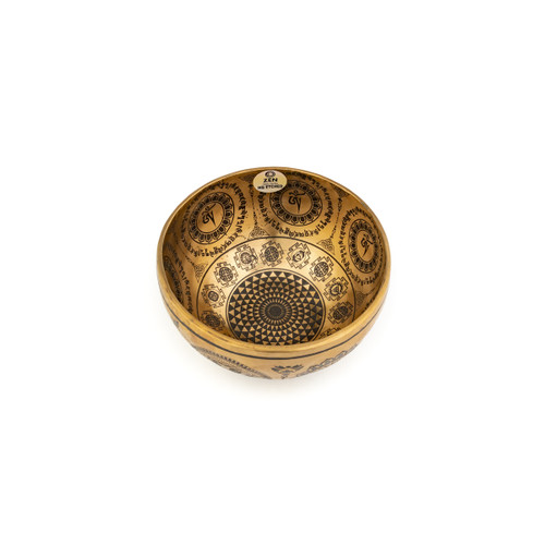 6.25" D#/A Note Premium Etched Singing Bowl Zen Vedic Series