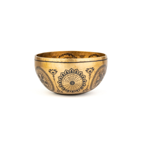 6.25" D#/A Note Premium Etched Singing Bowl Zen Vedic Series