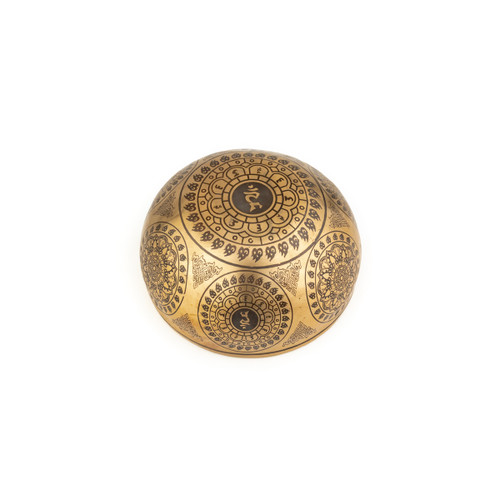 7" G#/D Note Premium Etched Singing Bowl Zen Vedic Series