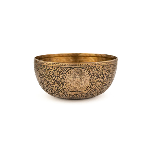 10" A/D# Note Engraved Singing Bowl Zen Vedic Series