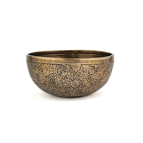 8.75" A/D# Note Engraved Singing Bowl Zen Vedic Series