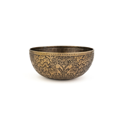 9.75" B/F Note Engraved Singing Bowl Zen Vedic Series