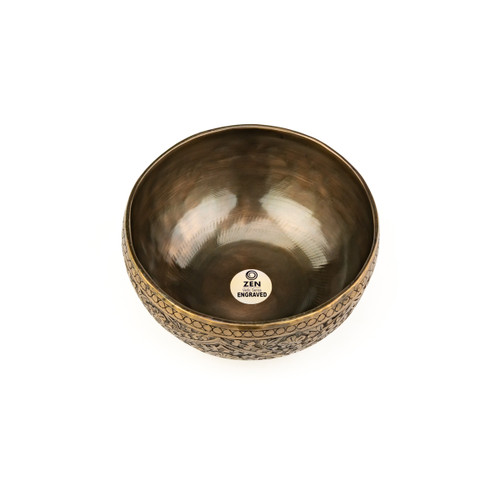 5.75" F#/C Note Engraved Singing Bowl Zen Vedic Series