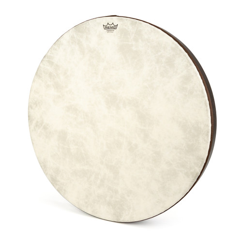 22" White Remo Frame Fiberskyn Buffalo Drum