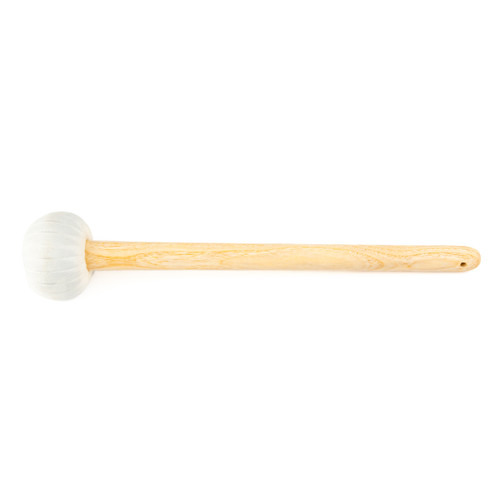 String-Wrapped Gong Mallet — Medium with Ash Wood Handle