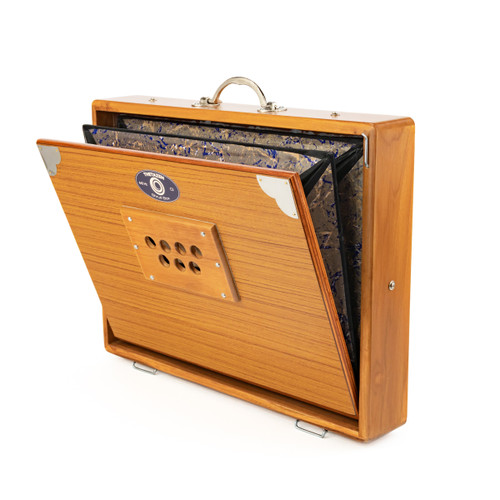 Large 440Hz 13-Note One Octave C3-C4 Thetazen Shruti Box with Carry Case
