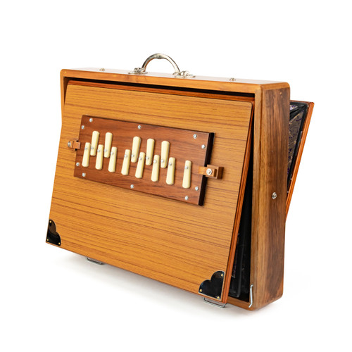 Large 440Hz 13-Note One Octave C3-C4 Thetazen Shruti Box with Carry Case