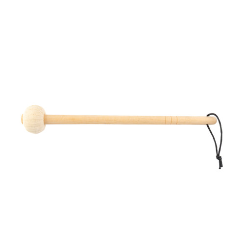 String-Wrapped Gong Mallet — Small with Ash Wood Handle