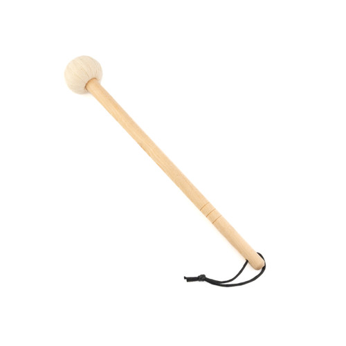 String-Wrapped Gong Mallet — Small with Ash Wood Handle