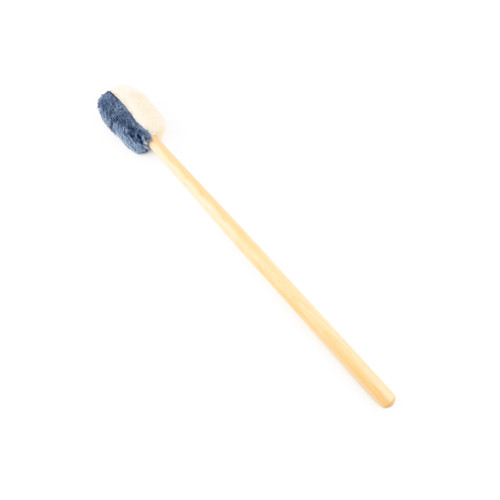Zen Faux Fur Gong Mallet Two-Tone Blue & White