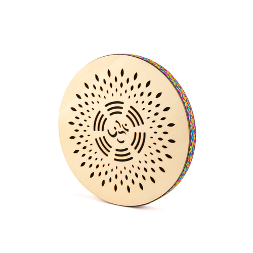 Thetazen 12" Stream Drum Water Sound Ocean Drum with Om Cutout