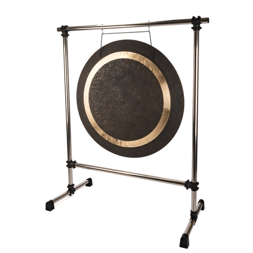 Thetazen Stainless Steel Chrome Gong Stand for up to 32" Gongs
