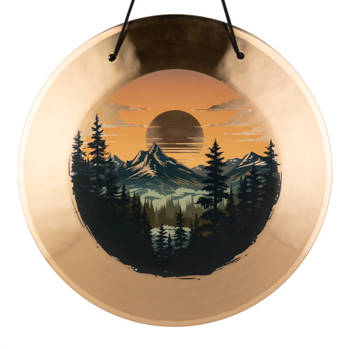 14" Zen Mountainscape Wind Gong