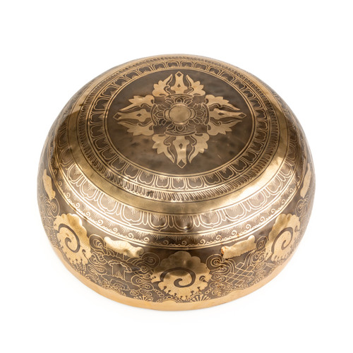 Zen Grounding Etched 8231 Gram A#/F# Note Singing Bowl 18.5" #ztg8231