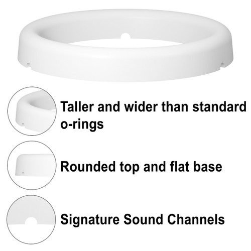 3.5" Small Crystal Vibes Sound Stem™ Premium O-Ring Base for Small Crystal Singing Bowls (Sizes 5-8")