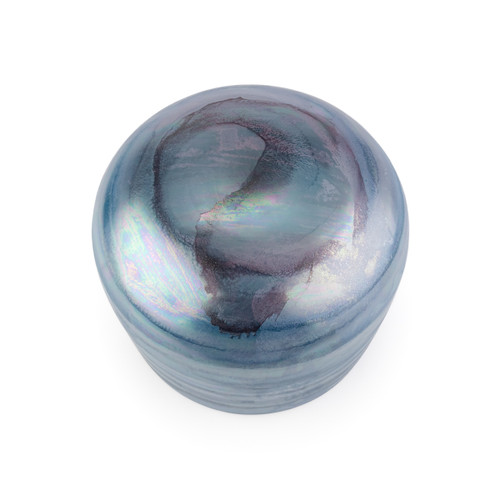 *Blemished* 10" G# Note 440Hz Perfect Pitch Blue Tourmaline & Pearl Empyrean Fusion Crystal Singing Bowl Crystal Vibes #ca0010gsp10 85000925