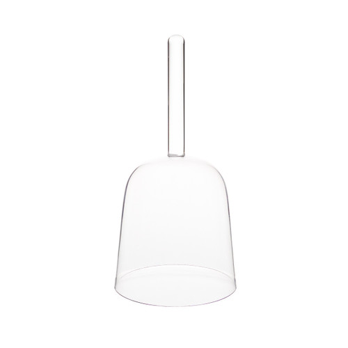 5.25" A Note 440Hz Perfect Pitch Etherealite Clear Quartz Crystal Deluxe Handle Singing Bowl #hb5ap10 12000017