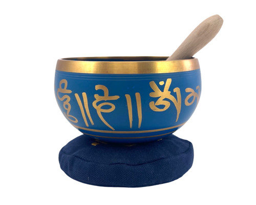 Blue Cast Tibetan Singing Bowl 4.5"