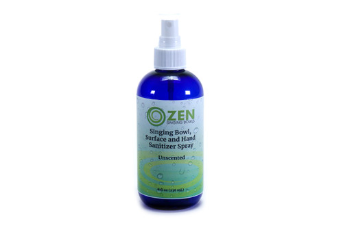 Zen Singing Bowl, Surface and Hand Sanitizer Spray 8oz - Unscented