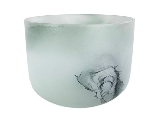 7" C Note 440Hz Moss Agate/Black Tourmaline Empyrean Fusion Crystal Singing Bowl Crystal Vibes #ca007cp20 11001851