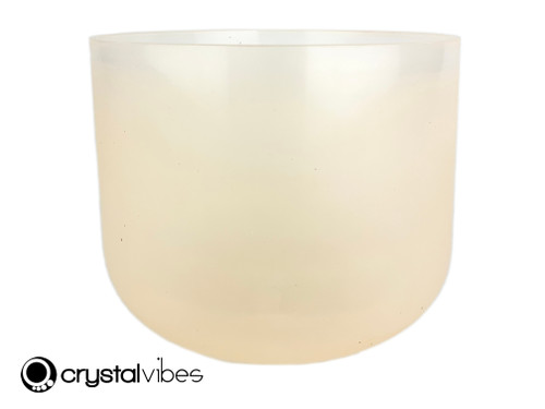8" D# Note 432Hz Citrine Translucent Fusion Crystal Singing Bowl Crystal Vibes OJ2 #cc8dsm40 11002135