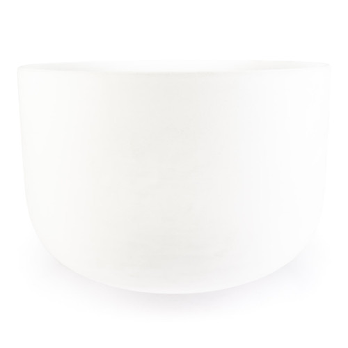 18" G# Note 432Hz Perfect Pitch Frosted Crystal Singing Bowl Crystal Vibes #c18gsm30