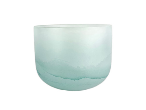 8" B Note 440Hz Turquoise Empyrean Fusion Crystal Singing Bowl Crystal Vibes #ca008bp5 11002182