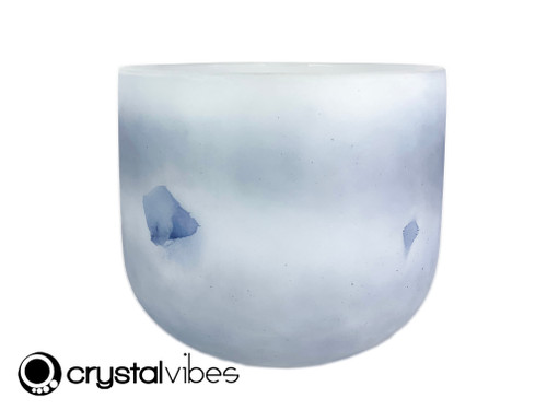 9" Perfect Pitch A Note Blue Kyanite Fusion Empyrean Crystal Singing Bowl UP #ca009ap10 11002194