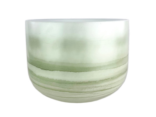 14" A Note 440Hz Perfect Pitch Peridot Empyrean Fusion Crystal Singing Bowl Crystal Vibes #ca0014ap5 11002268