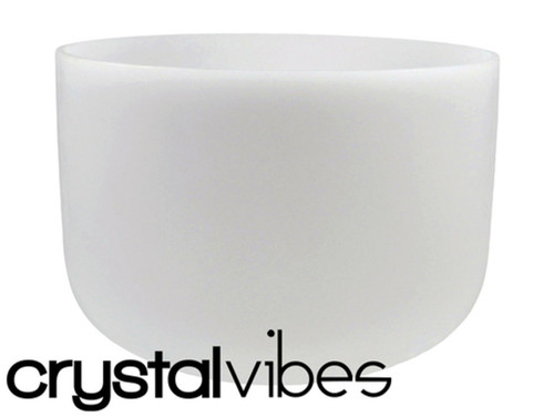 Crystal Vibes Empyrean 432Hz Perfect Pitch D Note Crystal Singing Bowl 14" #ca0014dm35 31004705