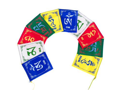 Small Set of 10 Om Mantra Flags #pfom