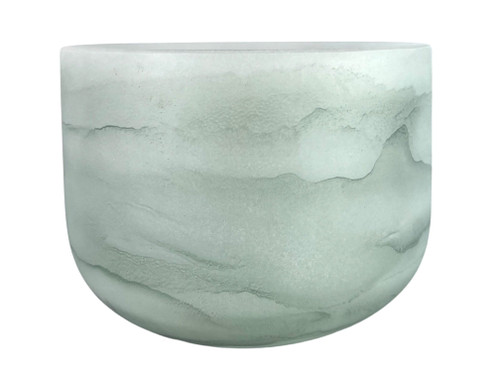 8" G Note 432Hz Moss Agate Empyrean Fusion Crystal Singing Bowl Crystal Vibes  #ca008gm25 11002769