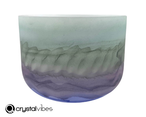 14" C Note 440Hz Perfect Pitch Aquamarine/Tanzanite/Sugilite/Ruby in Zoisite Empyrean Fusion Crystal Singing Bowl Crystal Vibes UP #ca0014cp5 11002887