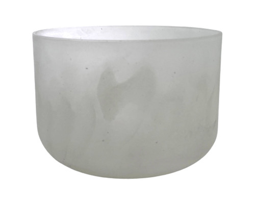 6" A Note White Gold Translucent Fusion Crystal Singing Bowl Crystal Vibes #cc6ap45 11002890