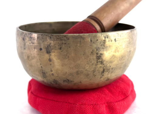 4.25" A/D Note Antique Himalayan Singing Bowl #a2950622