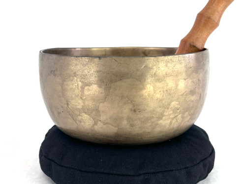 7.25" F#/B Note Antique Himalayan Singing Bowl #f7900622