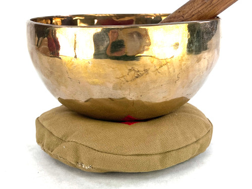 6.75" A# Note Shiny Himalayan Singing Bowl #a8001022