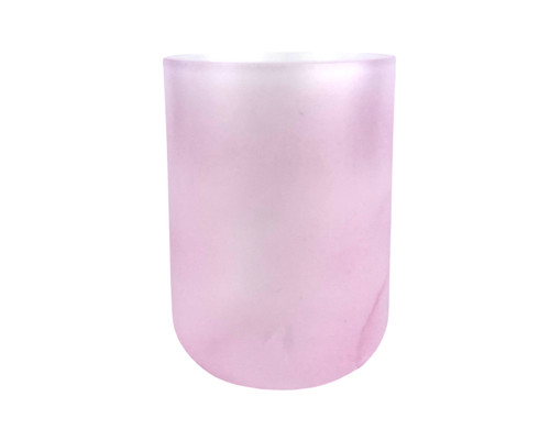 6" B Note 440Hz Perfect Pitch Translucent Rose Quartz Fusion Crystal Singing Bowl #cc6bp10 11003054