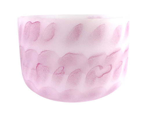 11" C# Note 440Hz Rose Quartz Empyrean Fusion Crystal Singing Bowl Crystal Vibes  #ca0011csp5 11003077