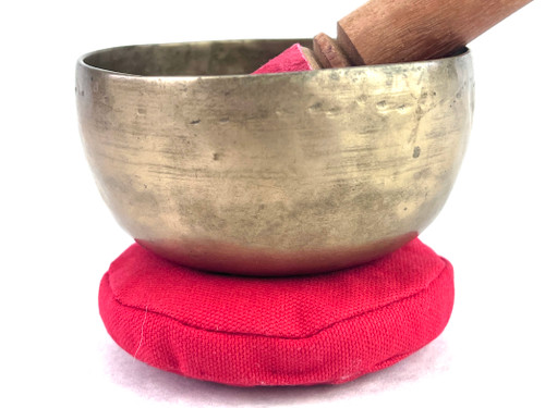 4.5" G#/C# Note Antique Himalayan Singing Bowl #g2800323