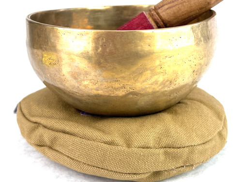 5.25" F#/C Note Himalayan Singing Bowl #f5650323