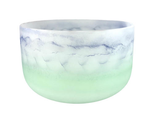 13" C# Note 440Hz Lapis Lazuli/Prehnite Empyrean Fusion Crystal Singing Bowl Crystal Vibes  #ca0013csm5 11003257