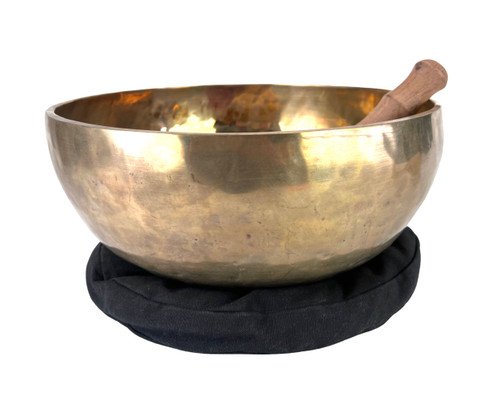 14" F#/D Note Hand Hammered Himalayan Singing Bowl #f49400423