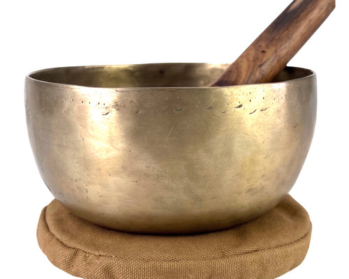 6.25" A/D Note Antique Himalayan Singing Bowl #a6700623