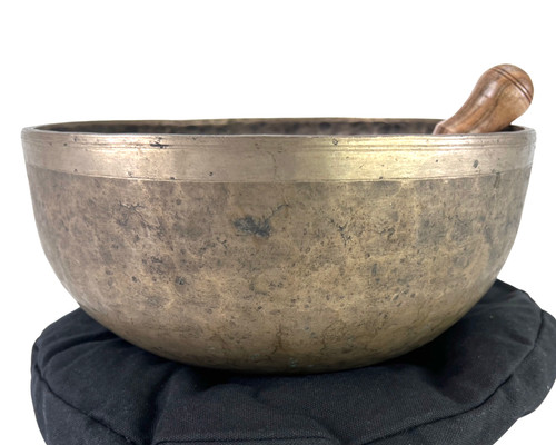 11.25" A/D# Note Antique Himalayan Singing Bowl #a20100623
