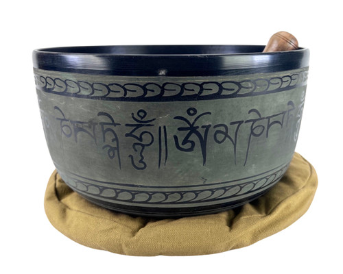 11.75" A/C# Note Cast Himalayan Singing Bowl #a25400623