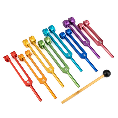 Zen Vibrational Therapy Otto Series Weighted 3 Set Tuning Forks 32