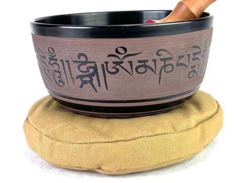 7" D#/F# Note Cast Aluminum Himalayan Singing Bowl #d7610923