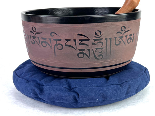 8.75" A/C Note Aluminum Cast Himalayan Singing Bowl #a15010923