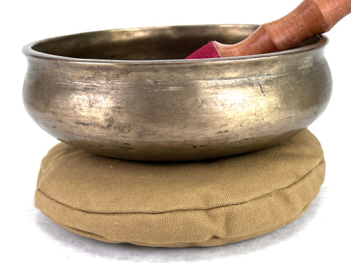 8" D/G Note Antique Himalayan Bell Bowl #d10401023